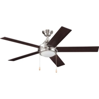 Seasons 269520 Ceiling Fan 5 Blades Led Bulb Brushed