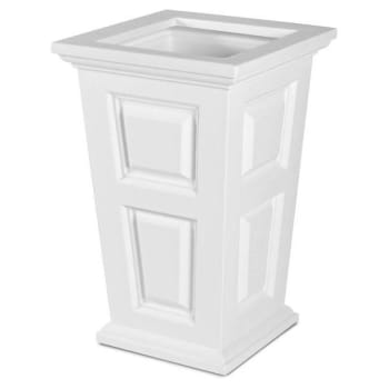 Image for Mayne Wyndham 24" Tall Planter - White from HD Supply