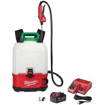 Image for Milwaukee M18 18v 4 Gal Cordless Switch Tank Backpack Pesticide Sprayer Kit from HD Supply