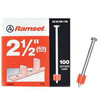 Ramset 2-1/2 In Drive Pins Package Of 100