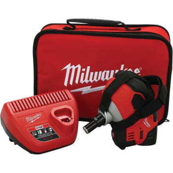 Image for Milwaukee M12 12-Volt Lithium-Ion Cordless Palm Nailer Kit from HD Supply