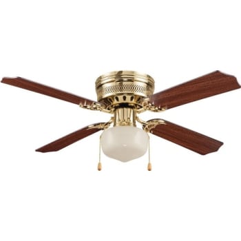 Image for Seasons® Torrey 42 in Ceiling Fan w/ Light (Polished Brass) from HD Supply
