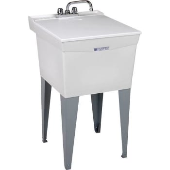 Image for Mustee Utilatub 20 In X 24 In X 33 In Thermoplastic Floor Mount Laundry Tub Kit from HD Supply