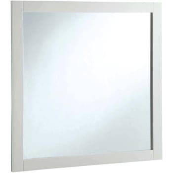 Image for Seasons 30x30 In. White Wood Framed Vanity Mirror from HD Supply