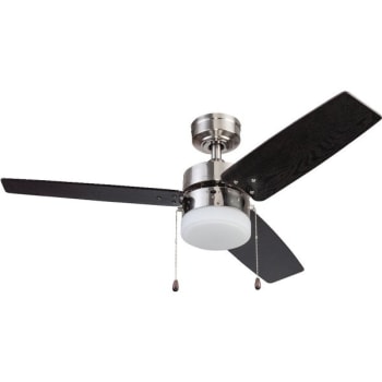 Seasons® 42 in 3-Blade Ceiling Fan w/ Light (Brushed Nickel)