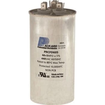 Image for Packard Titan 440/370-Volt 35+7.5 Mfd Pro Run Capacitor Round from HD Supply