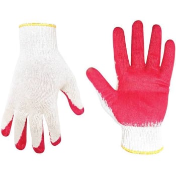 Image for Custom Leathercraft Large 12 Pair Knit Gloves W/ Red Latex Dip Package Of 12 from HD Supply