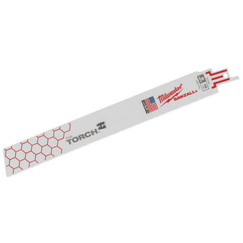 Image for Milwaukee The Torch Sawzall 9 In. 18 TPI Bi-Metal Medium Metal Cutting Reciprocating Saw Blade, 25-Pack from HD Supply