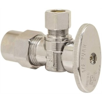 Image for Plumbshop 1/2 In Nominal Cpvc X 3/8 In Od Compression 1/4 In Turn Angle Stop from HD Supply