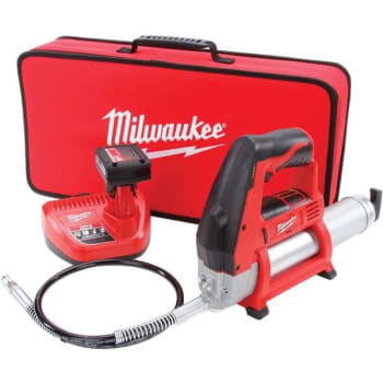 Image for Milwaukee M12 12v Lithium-Ion Cordless Grease Gun Kit from HD Supply
