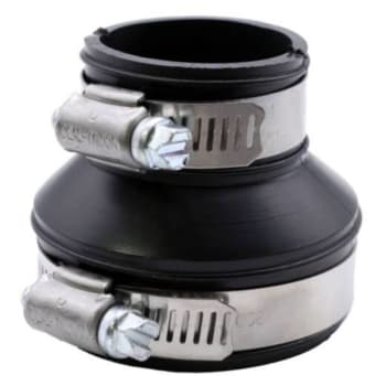 Image for Fernco 2 In X 1-1/2 In Fernco Flexible 4.3 Psi Pvc Reducer Coupling, Black from HD Supply