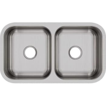 Image for Elkay Dayton Undermount Stainless Steel 32 In 50/50 Double Bowl Kitchen Sink from HD Supply