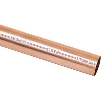 Image for Mueller Streamline 2 In X 20 Ft Copper Type M Pipe from HD Supply