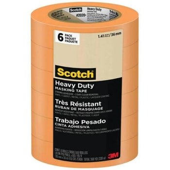 Image for 3m Scotch 1.41 In X 60.1 Yds Heavy Duty Grade Masking Tape Package Of 6 from HD Supply