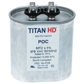 Image for Titan 40 Mfd 440/370-Volt Oval Run Capacitor from HD Supply
