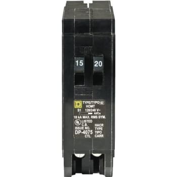 Image for Square D Homeline 15 Amp 20 Amp Single-Pole Tandem Circuit Breaker from HD Supply
