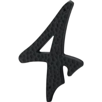 Image for Prime-Line 3 In House Number 4 Black Plastic W/nails from HD Supply