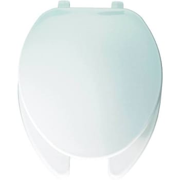 Image for Bemis Elongated Open Front Toilet Seat In White from HD Supply