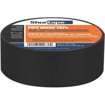 Image for Shurtape Pw 200 Corrosion-Resistant Pvc Pipe Wrap Black 20 Mils, 2 In X 33.3 Yd from HD Supply