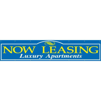 Image for Horizontal Now Leasing Luxury Apartments Banner, 20' X 4' from HD Supply