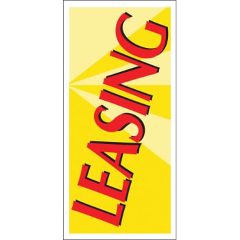 Image for SpotLight Leasing Lawn Banner, 15 x 32 from HD Supply