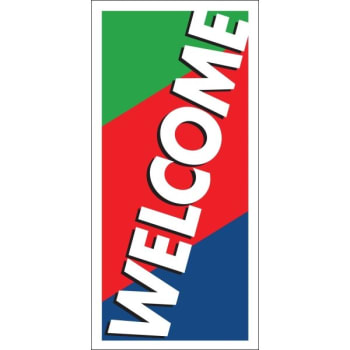 Image for 3 Band Welcome Lawn Banner, 15 x 32 from HD Supply