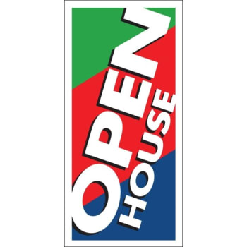 Image for 3 Band Open House Lawn Banner, 15 x 32 from HD Supply