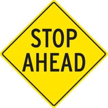 Image for Stop Ahead Sign, High Intensity, 12 x 18 from HD Supply