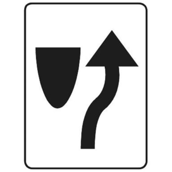 Image for "Keep Right" Symbol Sign, Reflective, 18 x 24" from HD Supply