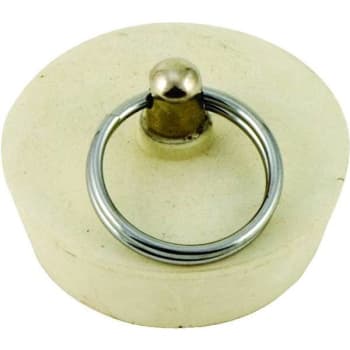 Image for Rubber Stopper With Ring 1-1/2 In, Solid White from HD Supply