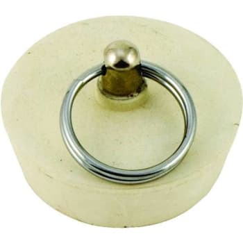 Image for Rubber Stopper With Ring 1-1/2 In, Solid White from HD Supply