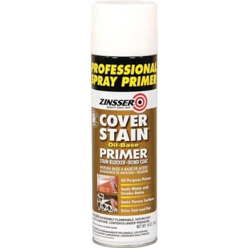 Image for Zinsser 16 Oz Cover Stain White Interior/exterior Primer And Sealer Spray from HD Supply