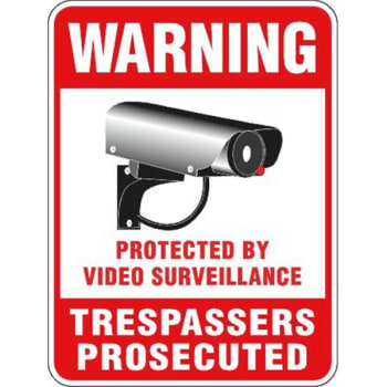 Image for Protected By Video Surveillance Sign Non-Reflective, 18 X 24 from HD Supply