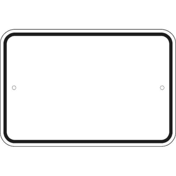 Image for High Intensity Sign, White, 24 X 18 from HD Supply