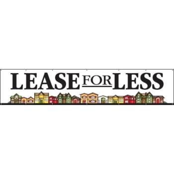 Image for Horizontal Lease For Less Banner, Houses, 20' X 4' from HD Supply