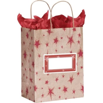 Image for Gift Bags with Labels, Stars Design from HD Supply