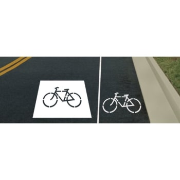Image for Stock Bike Lane Stencil from HD Supply