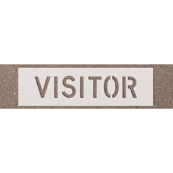 Image for Visitor Complete Word Parking Stencil, 10 Letters from HD Supply