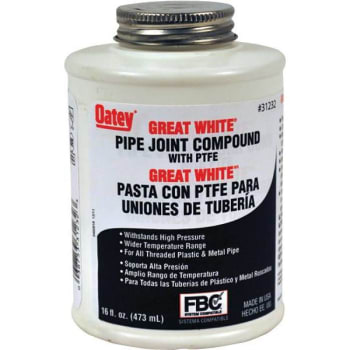 Image for Oatey 16 Oz Pipe Joint Compound With Ptfe, Great White from HD Supply