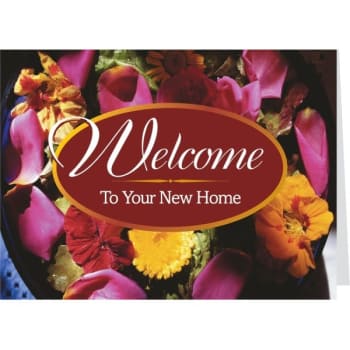 Image for Personalized Cards, Welcome/flowers Design Envelope Imprint Package Of 50 from HD Supply