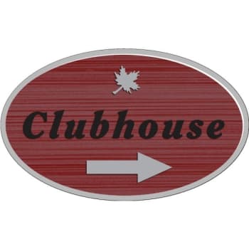 Image for Custom Oval Dimensional Sign, Wood Grain Finish, 44 X 30 from HD Supply