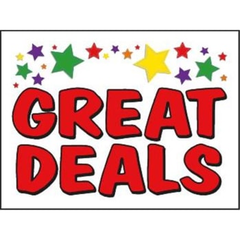 Image for Coroplast Great Deals Amenity Sign, Stars, 24 X 18 from HD Supply