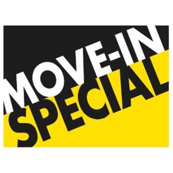 Image for Aluminum Move In Special Dynamic Amenity Sign, 24 x 18 from HD Supply