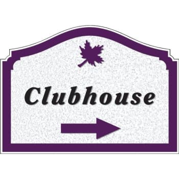 Image for Custom Dimensional Designer Arch Sign, Stucco Finish, 22 X 16 from HD Supply