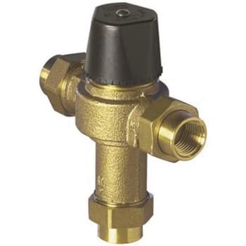 Image for Powers Process Controls Thermostatic Mixing Valve 3/4 In Union Npt Female Bronze from HD Supply