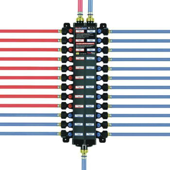 Image for Viega Manabloc 1/2 In X 24 Ports 9 Hot, 15 Cold Polymer Distribution Manifold from HD Supply