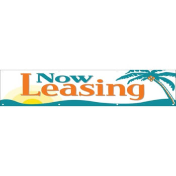 Image for Horizontal Now Leasing Banner, 20' x 4' from HD Supply