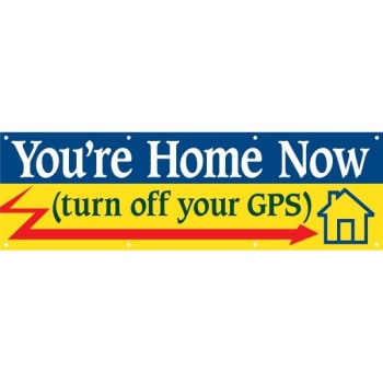Image for Horizontal You're Home Now Banner, 10' X 3' from HD Supply