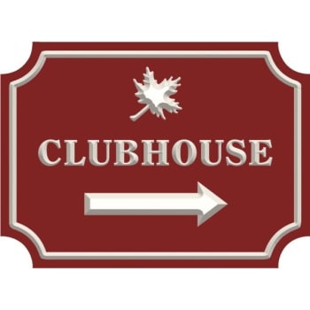Image for Custom V Groove Routed Dimensional Sign With Notched Corners, 22 X 16 from HD Supply