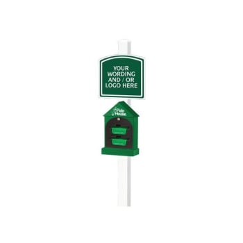 Image for Fido House® 8 ft. Select Kit Pet Waste Station (Green/White) from HD Supply